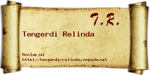 Tengerdi Relinda névjegykártya